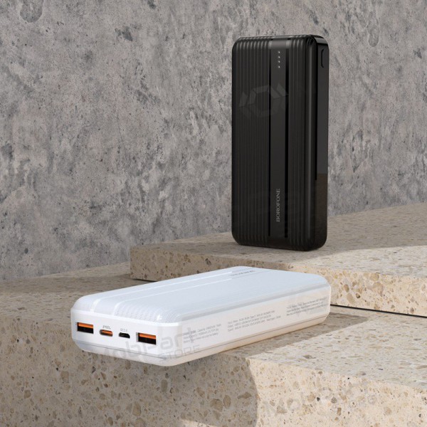 Powerbank Power Bank Borofone BJ9A Type-C PD+Quick Charge 3.0 (3A) 20000mAh hvitt