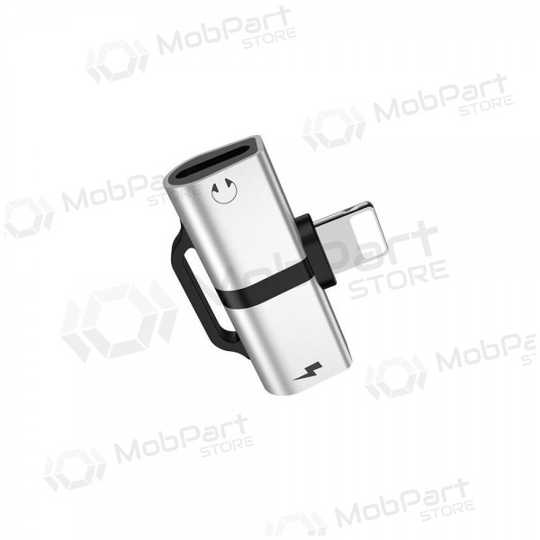 Adapter Devia Smart iš Lightning į 2X Lightning (sølvgrå)