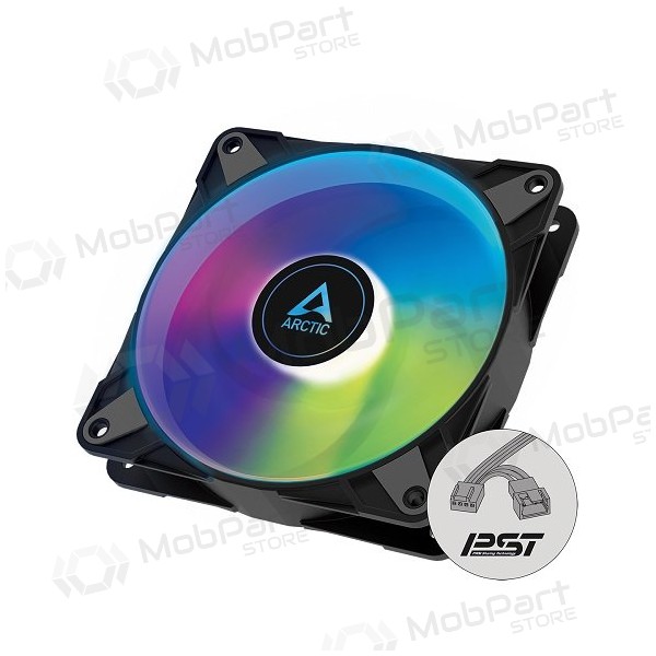 ARCTIC P12 PWM PST A-RGB, fan, 4-pin, 120mm, svart ARCTIC P12 PWM PST A-RGB, fan, 4-pin, 120mm, svart