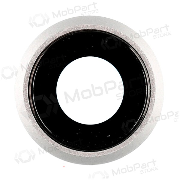 Apple iPhone 8 / SE 2020 kameraglass (sølvgrå) (med ramme)