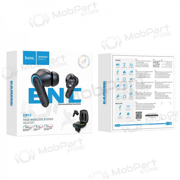 Trådløs hodetelefoner / headset Hoco EW13 Magic Flow ENC TWS (svart) Trådløs hodetelefoner / headset Hoco EW13 Magic Flow ENC TWS (svart)