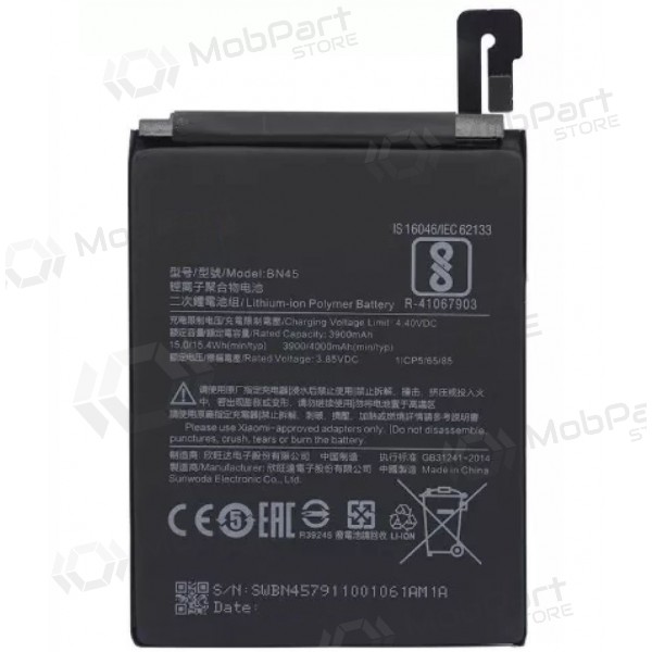 Xiaomi Redmi Note 5 / Redmi Note 5 Pro (BN45) batteri / akkumulator (4000mAh)
