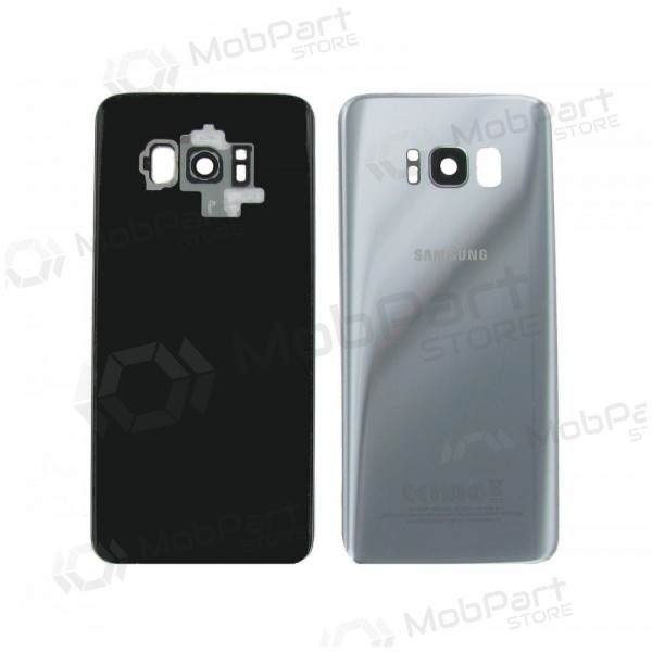 Samsung G955F Galaxy S8 Plus bakside sølvgrå (Arctic silver) (brukt grade C, original)
