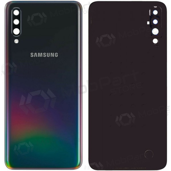 Samsung A505 Galaxy A50 2019 bakside (svart) (brukt grade C, original)