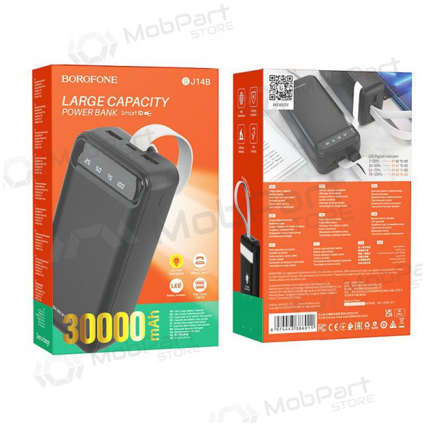 Powerbank Power Bank Borofone BJ14B Freeway 30000mAh svart