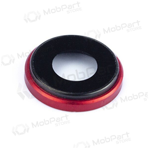 Apple iPhone XR kameraglass (rød) (med ramme)