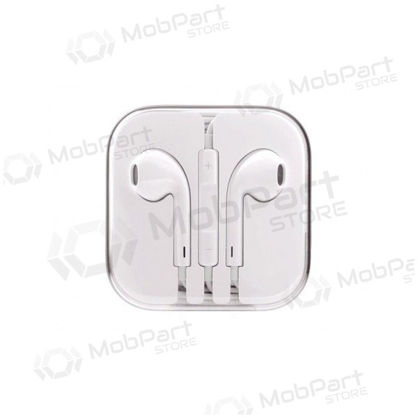 Hodetelefoner / ørepropper Apple iPhone 5G / 5S / 5C / 6 / 6 Plus (hvitt)