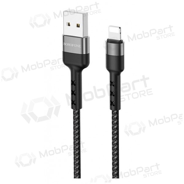 USB kabel Borofone BX34 Lightning 1.0m (svart)