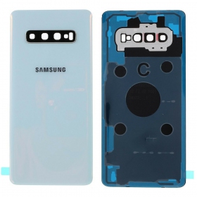 Samsung G975 Galaxy S10 Plus bakside hvit (Prism White) (brukt grade A, original)