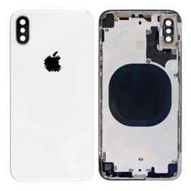 Apple iPhone X bakside (sølvgrå) (brukt grade C, original)