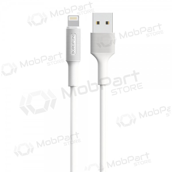 USB kabel Borofone BX1 Lightning 1.0m (hvit)