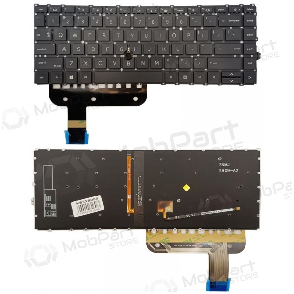 Tastatur HP EliteBook 845 G7,med pašvietimu og „trackpoint“