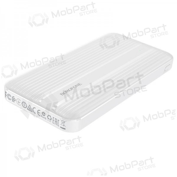 Powerbank Power Bank Borofone BJ9 Type-C PD+Quick Charge 3.0 (3A) 10000mAh hvitt Powerbank Power Bank Borofone BJ9 Type-C PD+Quick Charge 3.0 (3A) 10000mAh hvitt