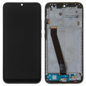 Xiaomi Redmi 7 skjerm (svart) (med ramme) (service pack) (original)