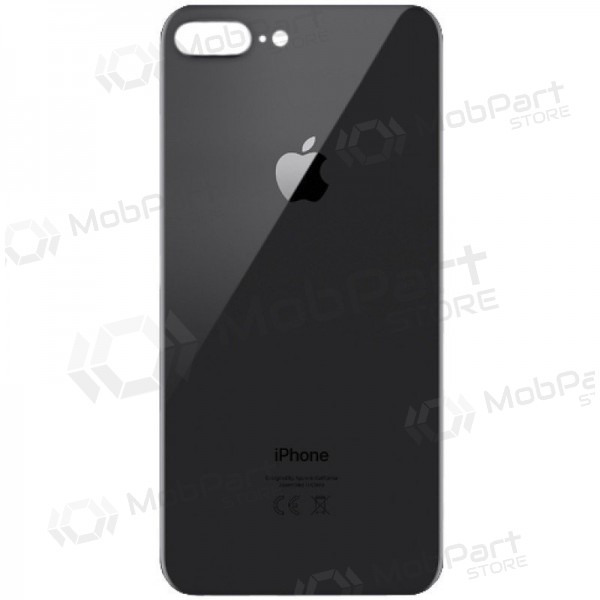 Apple iPhone 8 Plus bakside grå (space grey) (bigger hole for camera)