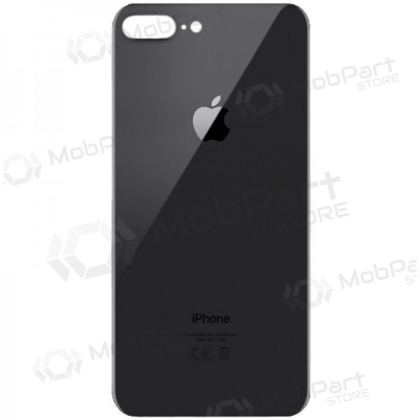 Apple iPhone 8 Plus bakside grå (space grey) (bigger hole for camera) Apple iPhone 8 Plus bakside grå (space grey) (bigger hole for camera)