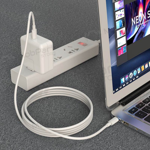 USB kabel Borofone BX44 Type-C - Type-C 100W 1.0m (hvit)
