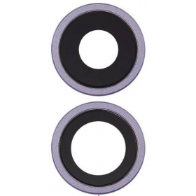 Apple iPhone 11 kameraglass (2stk) lilla (Purple) (med ramme)