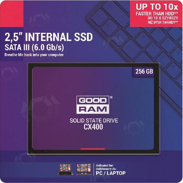 Hardisk SSD GOODRAM CX400 256GB (6.0Gb / s) SATAlll 2,5