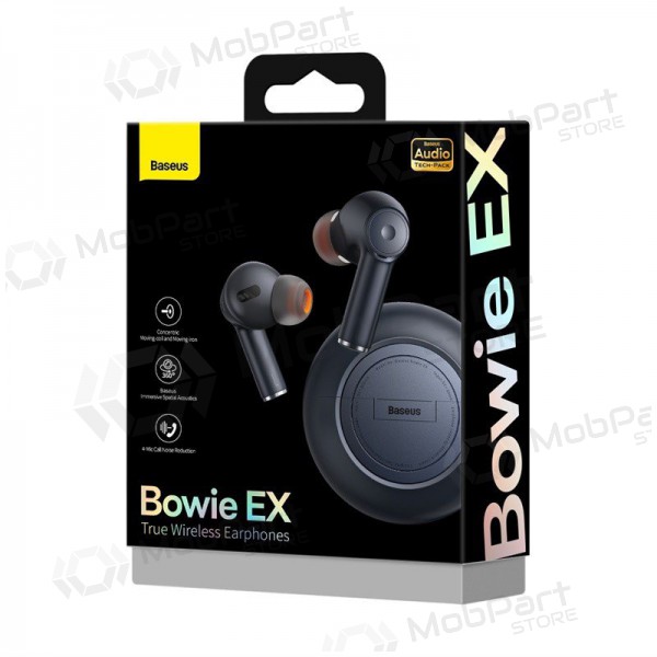 Trådløs hodetelefoner / headset Baseus Bowie EX NGTW170001 (svart) Trådløs hodetelefoner / headset Baseus Bowie EX NGTW170001 (svart)