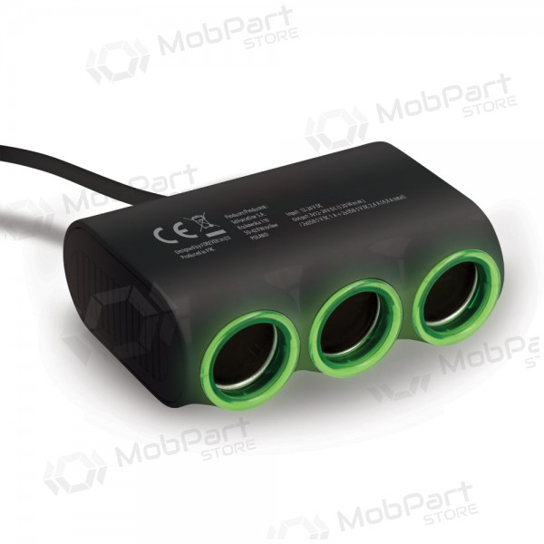 Lader for biler - šakotuvas Forever CSS-05 3 in 1 4xUSB og 3x12V