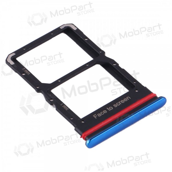 Xiaomi Mi 10 Lite SIM kortholder blå (Aurora Blue)