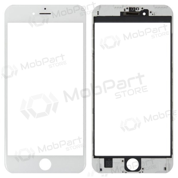 Apple iPhone 6 Plus Skjermglass med ramme (hvit) (for screen refurbishing) - Premium Apple iPhone 6 Plus Skjermglass med ramme (hvit) (for screen refurbishing) - Premium