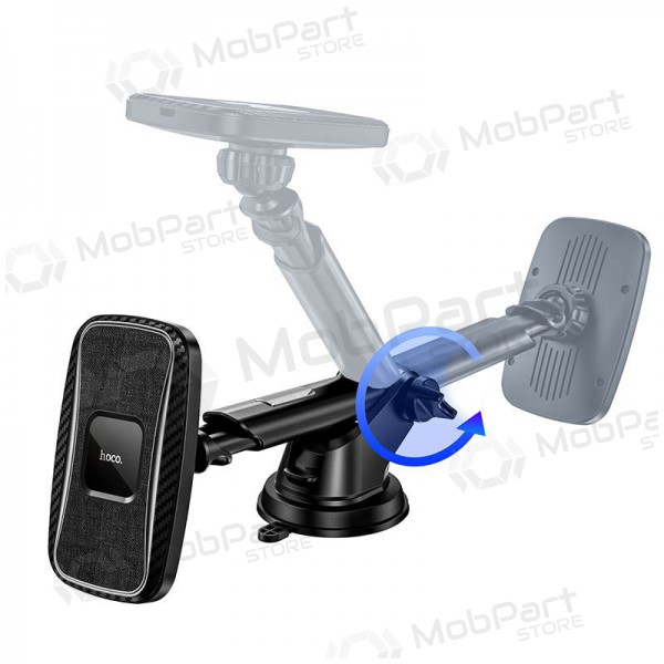 Mobilholder, Trådløs lader Hoco CA75 magnetis, svart Mobilholder, Trådløs lader Hoco CA75 magnetis, svart