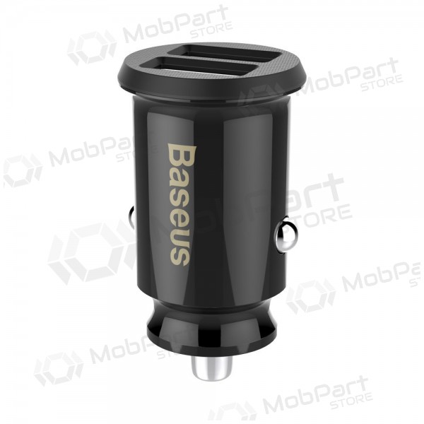 Lader automobilinis Baseus Grain (3.1A) x 2 USB CCALL-ML01 (svart)