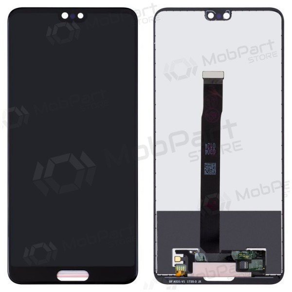 Huawei P20 LCD skjerm med berøringsglass (svart)