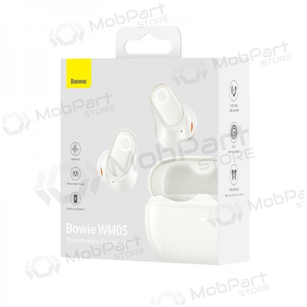 Trådløs hodetelefoner / headset Baseus Bowie WM05 NGTW200002 (hvitt)