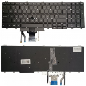 Tastatur DELL Latitude 5500,med pašvietimu og „trackpoint“