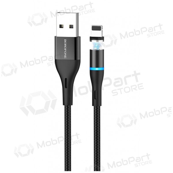 USB kabel Borofone BU16 Skill Magnetic Lightning 1.0m (svart)