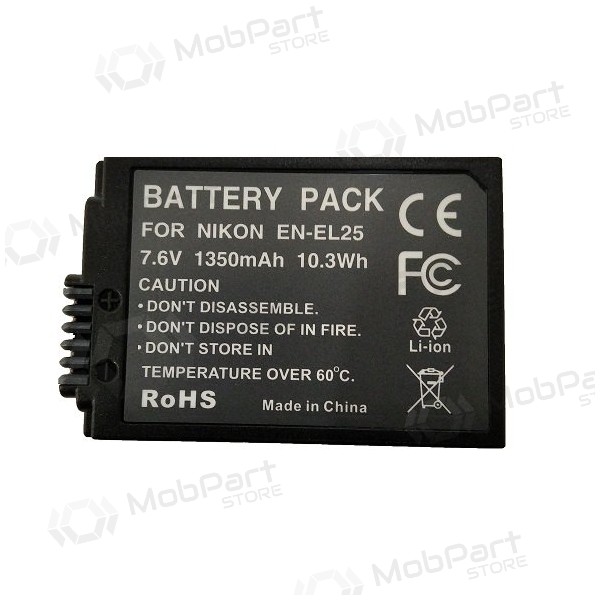 NIKON EN-EL25 1350mAh foto batteri / akkumulator