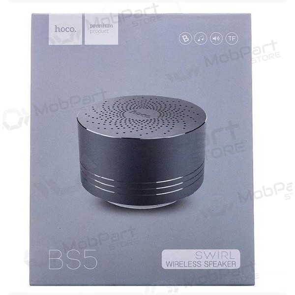 Bluetooth bærbar høyttaler HOCO BS5 (MicroSD, hodetelefoner / headset, AUX,FM) (grå)