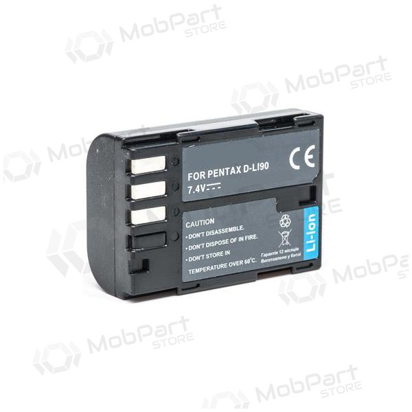 Pentax D-Li90 foto batteri / akkumulator