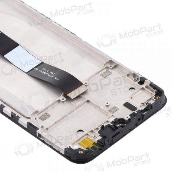 Xiaomi Redmi 9A / 9C / 9AT skjerm (svart) (med ramme) (service pack) (original)