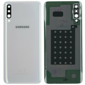 Samsung A705 Galaxy A70 2019 bakside (hvit) (brukt grade C, original)