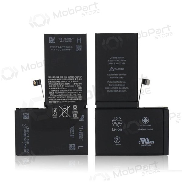 Apple iPhone X batteri / akkumulator (2716mAh) - Premium Apple iPhone X batteri / akkumulator (2716mAh) - Premium