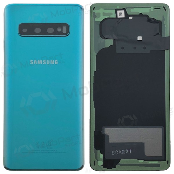Samsung G973 Galaxy S10 bakside grønn (Prism Green) (brukt grade B, original) Samsung G973 Galaxy S10 bakside grønn (Prism Green) (brukt grade B, original)