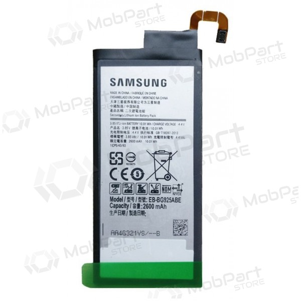 Samsung G925F Galaxy S6 Edge (EB-BG925BBE) batteri / akkumulator (2600mAh) (service pack) (original) Samsung G925F Galaxy S6 Edge (EB-BG925BBE) batteri / akkumulator (2600mAh) (service pack) (original)