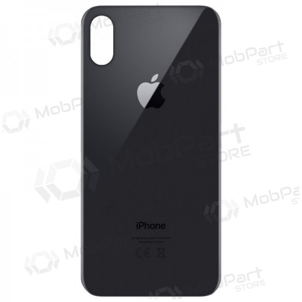 Apple iPhone X bakside grå (space grey) (bigger hole for camera) Apple iPhone X bakside grå (space grey) (bigger hole for camera)