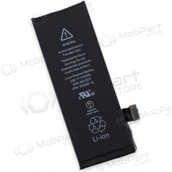 Apple iPhone 5S / iPhone 5C batteri / akkumulator (1560mAh) - Premium