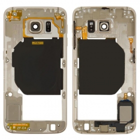 Samsung G920F Galaxy S6 indre korpus (gyllen) (brukt Grade B, original)