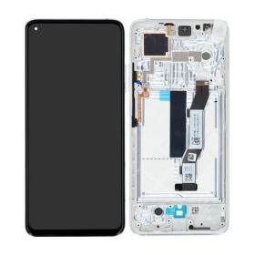 Xiaomi Mi 10T / Mi 10T Pro / Redmi K30S skjerm (sølvgrå) (med ramme) (service pack) (original)