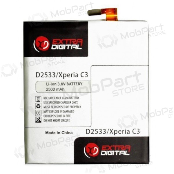 Sony Xperia C3 (D2533, LIS1546ERPC) batteri / akkumulator (2500mAh) Sony Xperia C3 (D2533, LIS1546ERPC) batteri / akkumulator (2500mAh)