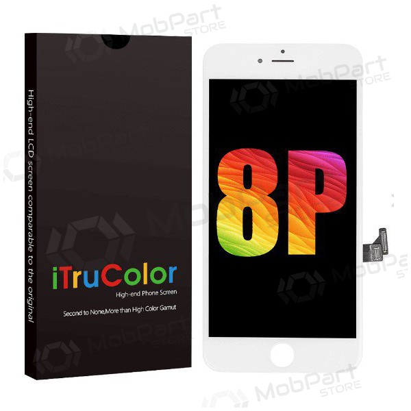 Apple iPhone 8 Plus skjerm (hvit) (Premium) Apple iPhone 8 Plus skjerm (hvit) (Premium)