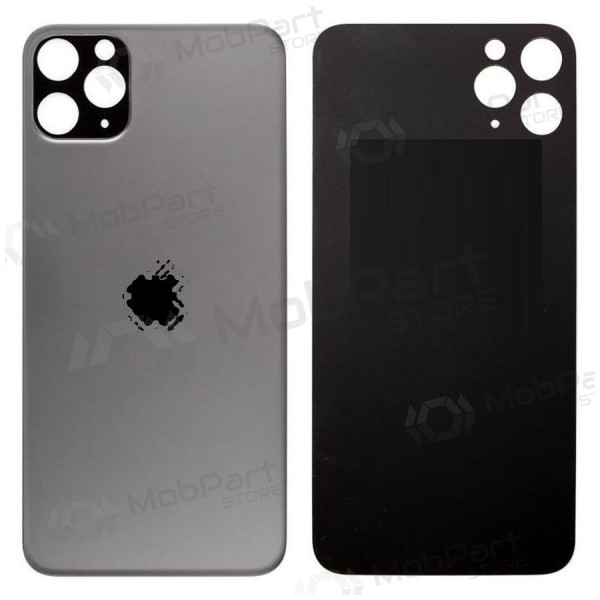 Apple iPhone 11 Pro Max bakside grå (space grey) (bigger hole for camera)