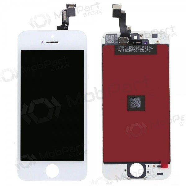 Apple iPhone 5S / iPhone SE skjerm (hvit) (refurbished, original)