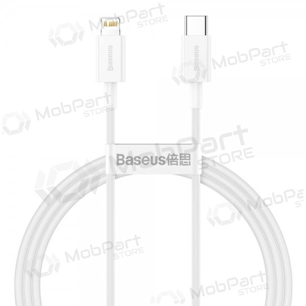 USB kabel Baseus Superior Type-C - Lightning PD 20W 1.0m (hvit) CATLYS-A02